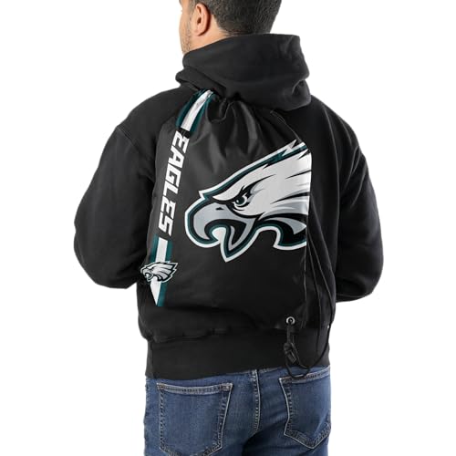 Foco BPNFALT15DS Philadelphia Eagles Nfl Alternate Color Big Logo Drawstring Backpack thumb #1