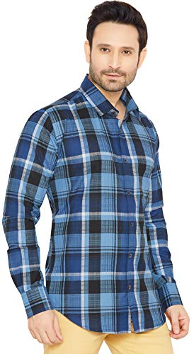 Image of Men's Regular Fit Full Sleeve Cotton Casual Shirt