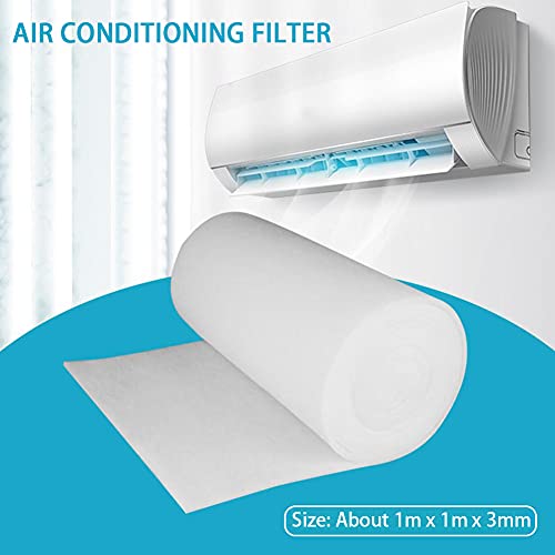 SUNERLORY Vent Filters Media Roll, Vent Water Purifier Aktivkohle Ersatzteile Klimaanlage Filter Baumwollschwamm