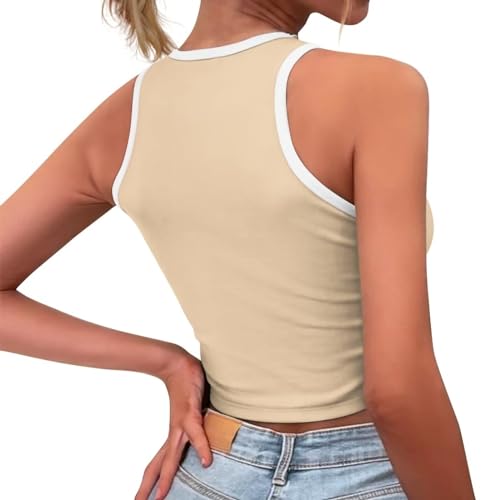 Womens Crop Tank Tops Custom Athletic Y2k Sexy Cami Vest Summer Hot Sleeveless Tee3