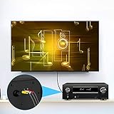 Hanprmeee Audio Video Cable 24K Gold Plated 3RCA to 3RCA Audio Video Composite AV Cable Compatible with VCR, Satellite and Home Theater receivers, Set-top Boxes,amplifiers,DVD TVs (1M) - Image 5