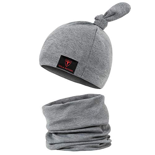 linchen Baby Hat Tesla-Logo- Baby Beanie Hat Soft Knotted Cap Infants Boys and Girls for 0-6 Months