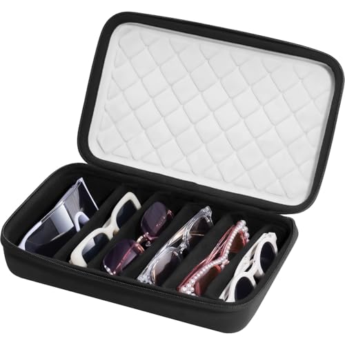 Image of ProCase Hard Shell Travel Sunglasses Organizer, Portable Multiple Glasses Case for Travelling