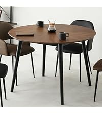 Amazon｜VENTOTA ダイニングテーブル 幅110cm 丸テーブル 4人用