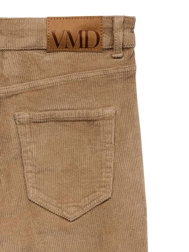 VERO MODA Damen Vmflash Mr Corduroy Pants Noos Flared Fit Jeans, Silver Mink, 33W x 32L – Ansicht 4