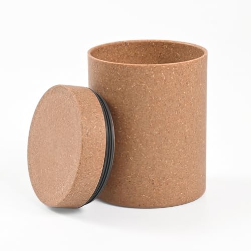 Image of Eha Earth Friendly Canister With Air Tight Lid | Food Storage Container Jars | Microwave Safe | Made With Rice Husk And Bamboo Fibers | 700Ml | 1 Piece | Tortilla,Multicolor