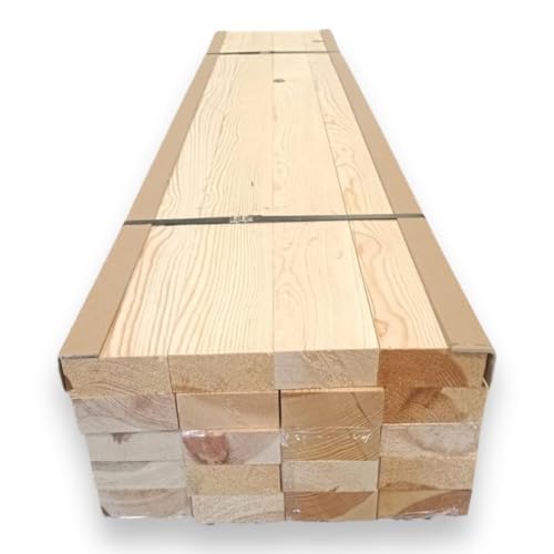 MADERTERRANEA Pack 10 listones de pino silvestre cepillado 45x95x2100 mm