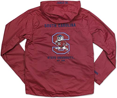 Big Boy South Carolina State Bulldogs S5 Mens Windbreaker Jacket [Maroon] - ID#9012-104-207-0-02