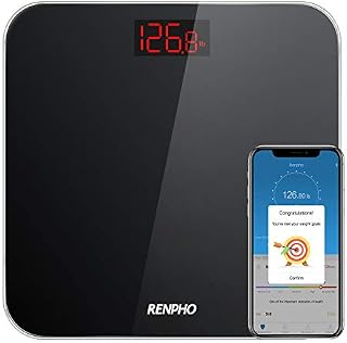 RENPHO Bluetooth Bathroom Scale Digital Weight with BMI, Smart Weighing Body Scale