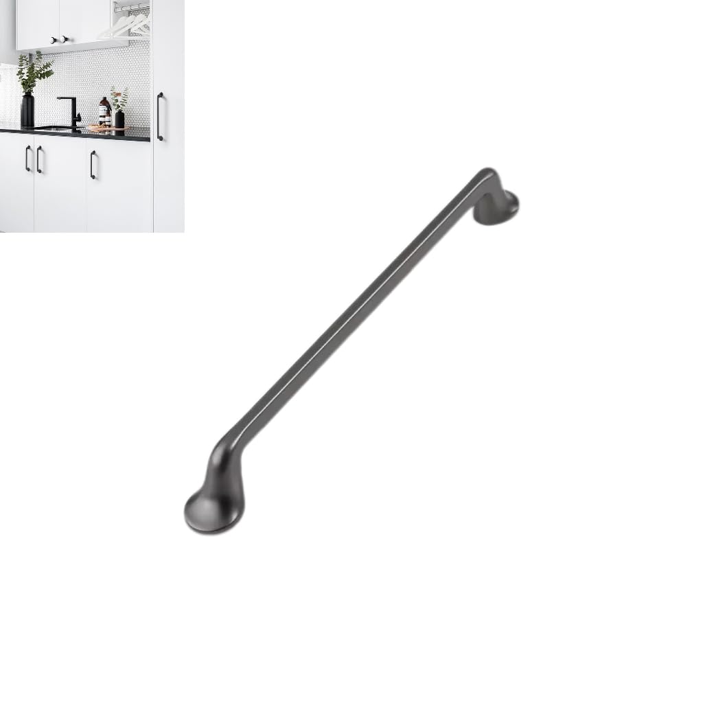 Poignées de tiroir 192 mm en zinc gris lot de 10 pour rénover vos placards