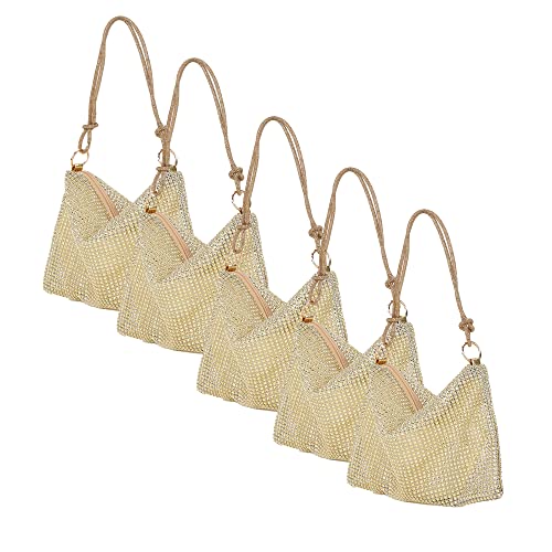 Sac hobo pour femme strass jaune pour un mariage étincelant et chic