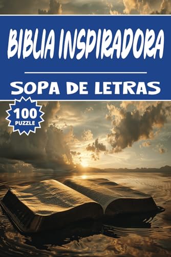 Sopa de Letras Biblia Inspiradora: 100 Dios Juegos para buscar palabras, Libro de actividades rompecabezas para niños, Adultos y personas mayores, 50 paginas (Spanish Edition)