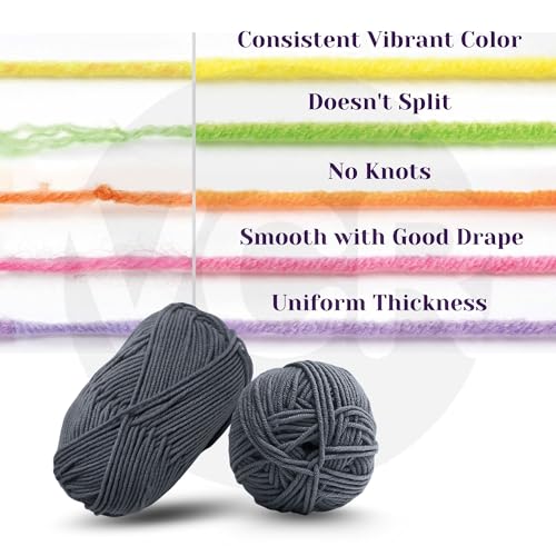 Image of VCR Cambridige Blue Yarn, 100 Grams Hank, 190 Meters Length, Acrylic Ball for Crochet and Knitting, Soft Crosia Threads, Pack of 1 Yarn, Suitable for DIY Crafts