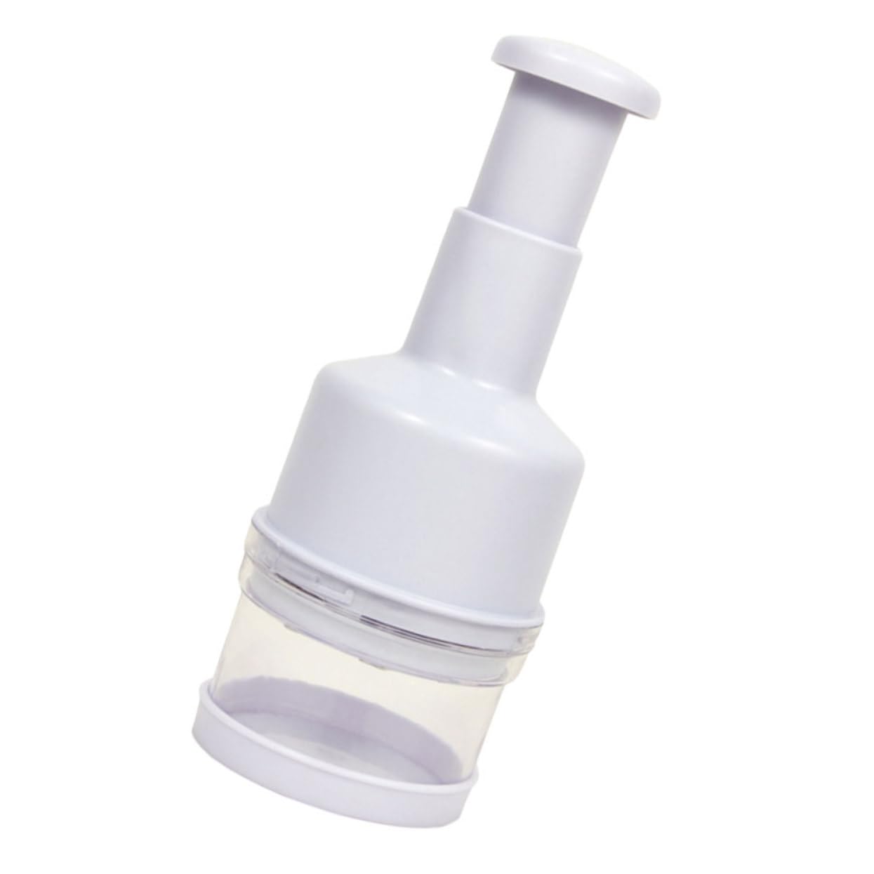 Cabilock 1 PC Multi Function Garlic Grinding Tool Manual Vegetable Cutter Slap Press Chopper for Easy Clean Kitchen Use Removable Slicer Practical Shredder White