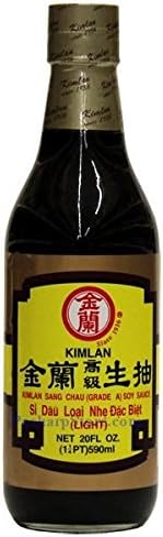 Kimlan Sang Chau Grade A Light Soy Sauce, 20 Ounce (Pack of 2)
