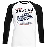  Teesandengines Men\'s Chrysler New Yorker Sedan 1950 Legendary Street Riders Black Long Sleeved T-Shirt Size Large