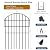 29ft (L) X 17in (H) Garden Fence Animal Barrier, 27 Panels No Dig Fence for Dogs, 1.25 in Gap Rustproof Metal Dig Defense Edging Border, Rabbits Blocker Decorative Fence for Outdoor Yard