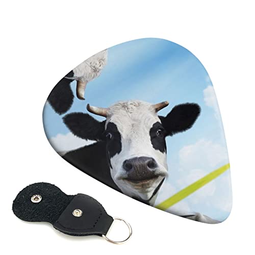 Lot de 6 médiators en forme de vache pour guitare acoustique, guitare électrique, basse, ukulélé – fins, moyens et épais… - Les Beatles, Paul McCartney, John Lennon, RIngo Starr, George Harrison Lot de 6 médiators en forme de vache pour guitare acoustique, guitare électrique, basse, ukulélé - fins, moyens et épais…
