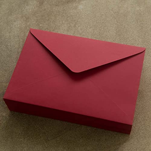 Image of Accuprints Pack of 25 Envelopes Wine Size - 6 by 9 inch | with 25 gold stickers