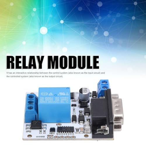 Módulo de relé de Canal único RS232, Placa de relé de Interruptor de relé MCU de 8 Bits SP3232 Com O