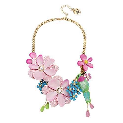 Betsey Johnson Flower Statement Necklace