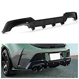 KUAFU Rear Diffuser Compatible with 2019-2022 Toyota Corolla Hatchback & Toyota Auris Hatchback Rear Bumper Diffuser Lip Valance Splitter Body Kit ABS Plastic (Painted Black)