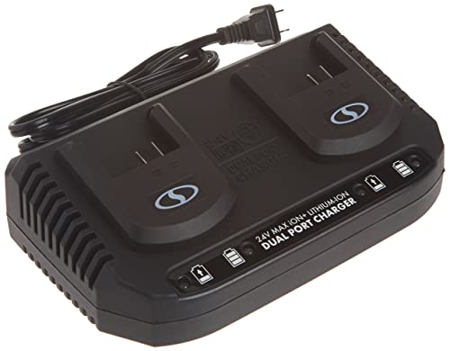 Snow Joe 24VCHRG-DPC 24V Ion+ Dual Port Quick Charge Docking Station