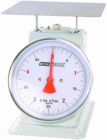 Crestware Heavy Duty 8-Inch Dial Face, 10-Pound by 1-Ounce Scale, 1, Silver