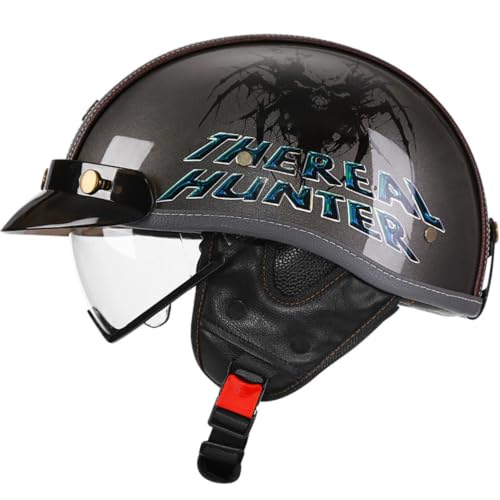 Casques bols scooter et mobylette ECEDOT avec lunette style chopper