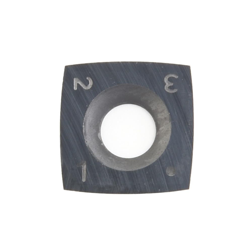 Confezione da 10 inserti quadrati in carburo da 15 mm, 15 x 15 x 2,5 mm, raggio R150, 4 lame per pialla e tornio per lavorazione del legno, per teste di taglio a spirale CNC, con viti