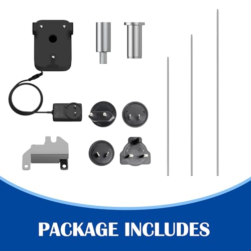 SafBbcue BBQ Rotisserie Grill Kit for Masterbuilt Gravity Series 1050/800/560 Replacement Parts MB20091220, Electric Rotisserie Accessory Attachment with Motor, Stainless Steel Spit Rods & Meat Forks
