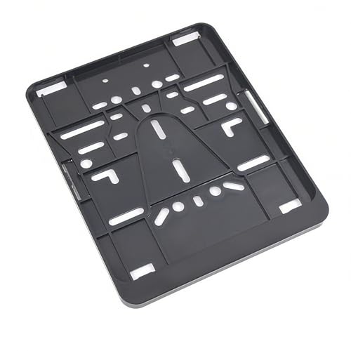 Bamyli Kennzeichenhalter Motorrad 180x200 mm Motorrad Kennzeichenhalter Gültig Schwarz Hochglanz UV-Beständig & Waschanlagenfest
