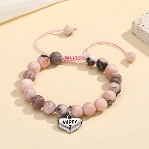 Image of MIXJOY Happy Birthday Gifts for Women, Birthday Braided Beads Bracelet Gifts for Turning Age Daughter Granddaughter Niece