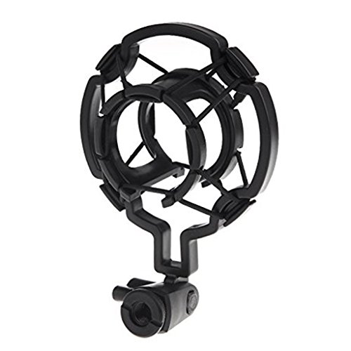 Image of kh Universal Microphone Cradle Shock Mount, Mic Clip Holder Mount for Diameter 43mm-50mm Mic Anti Vibration Adjustable High Isolation Shock Mount