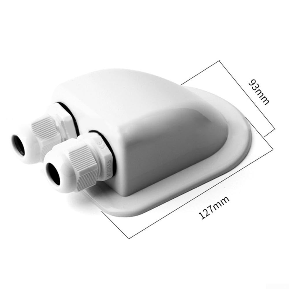 Kit di staffe di montaggio per pannello solare in ABS, 7 pezzi, soluzione senza trapano per camper e barche, resistente alle intemperie e vestibilità sicura (bianco)