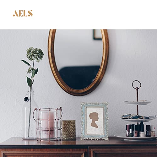 Aels 4X6 Inch Vintage Picture Frame, Elegant Antique Photo Frames With Glass Front, Photo Display, Tabletop Wall Hanging, Gift Ideas, Vine Pattern #TOP4