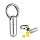 Ptwola Mini Metall Pillendose mit Schlüsselanhänger Wasserdicht Tragbare Tablettenbox Reise Pillen-Organizer für Outdoor, Camping