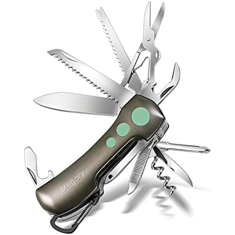 Megory Multi Tools 13-in-1 Stainless Steel Multi-Functional Tools (Gray Multitools) Cover