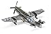 Airfix North American P51-D Mustang Plastic Model Kit, 96 months to 1188 months, Small, Clear, 147 pieces