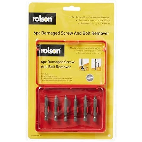 Rolson 289976 Damaged Screw and Bolt Remover Set Cover