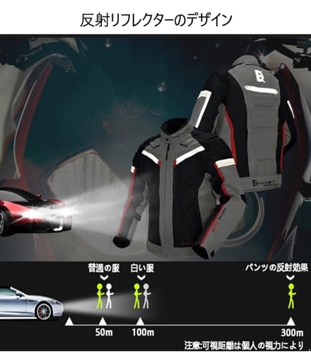 RENHE メンズバイクジャケット GR-Y07