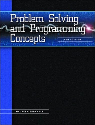 Problem Solving and Program Concepts: International Edition : Sprankle ...