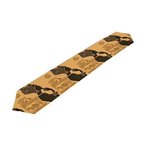 Yochoice Table Runner Home Decor, Vintage African Black Woman Table Cloth Runner Coffee Mat For Wedding Party Banquet Decoration 13 X 70 Inches #TOP1