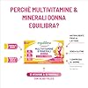Equilibra Integratori Alimentari, Multivitamine & Minerali Donna, Integratore Tripla Azione di Magnesio, Ferro, Acido Folico e Vitamina C, Senza Glutine, 30 Compresse Triplo Strato a Rilascio Graduale
