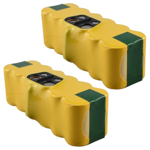 SSCYHT Batería Iones Litio 14,4 V Batería Repuesto 3000 mAh 3500 mAh y 2000 mAh Baterías de Litio 14,4 V Baterías aspiradoras para barredoras Las Series 500 con BMS,14.4v2000mah 2pack