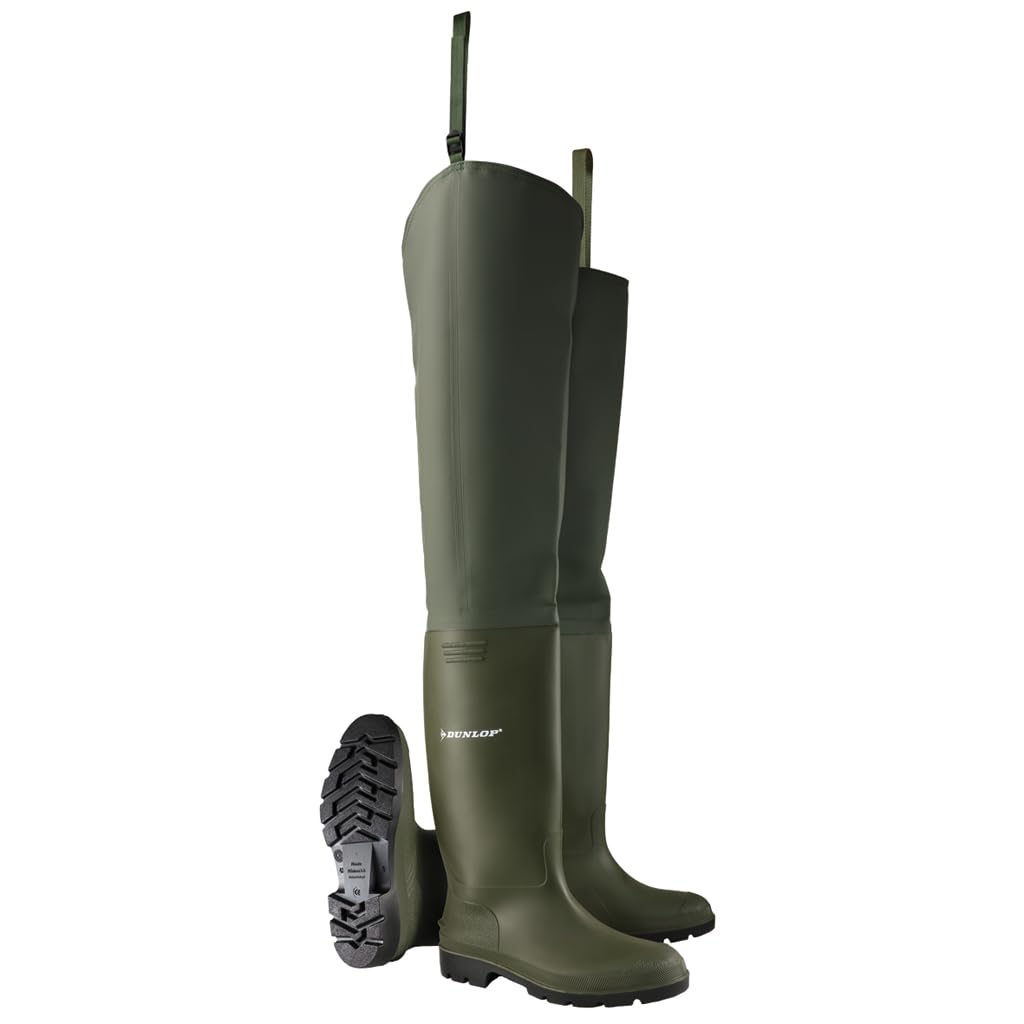 Beeswift - 386vp, Dunlop Pricemastor Thigh Wader Uomo