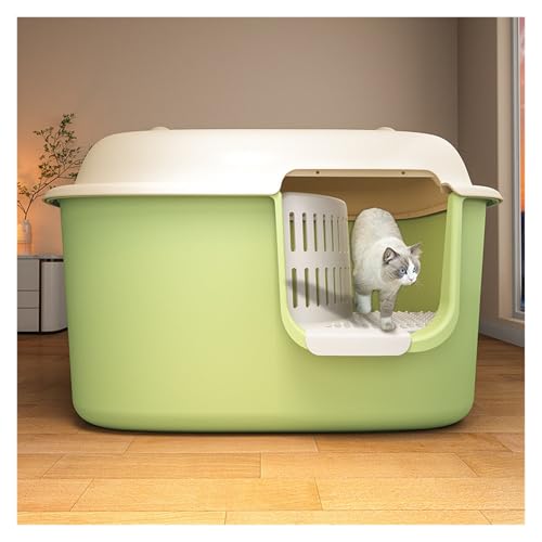 Arenero para gato grande con tapa y alta protección miniatura 6