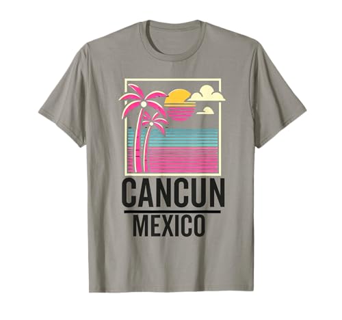 Cancún Souvenir Vacaciones Viajes México Hombres Mujeres Niña Niño Camiseta