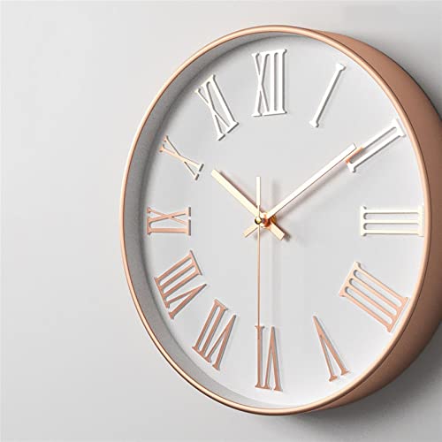 Horloge murale à quartz XJBTBA pendule décorative grand format moderne dorée - 2