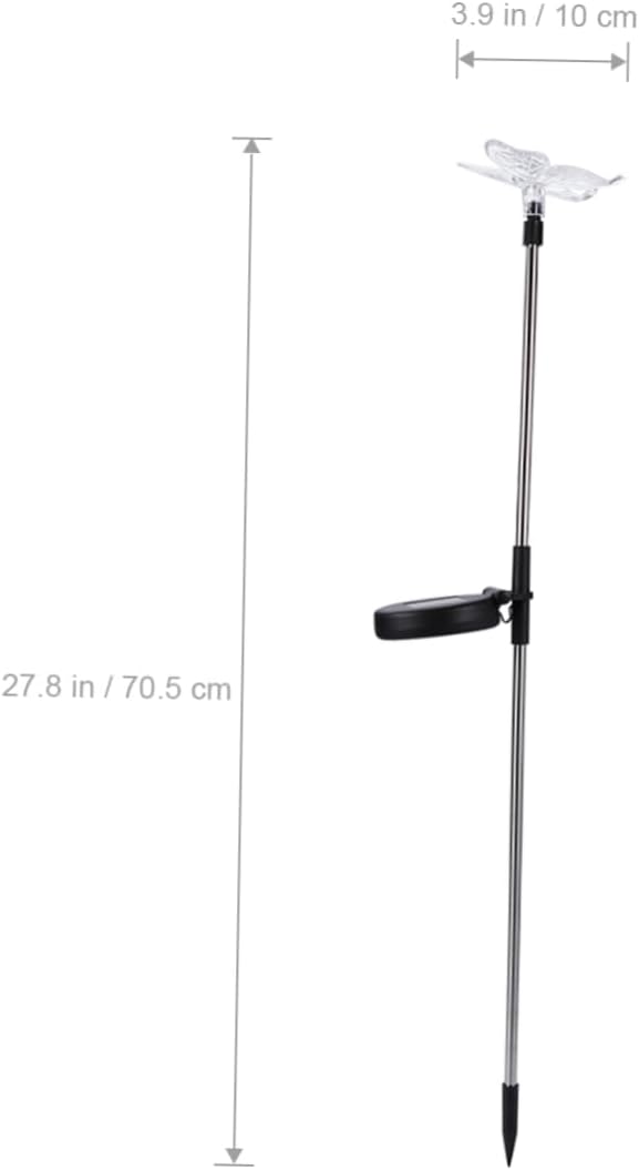 MERRYHAPY 3pcs Solar Led Lawn Lights Changing Dragonfly Bird Butterfly Stake Lights for Garden Patio Pathway Decor Easy to Install